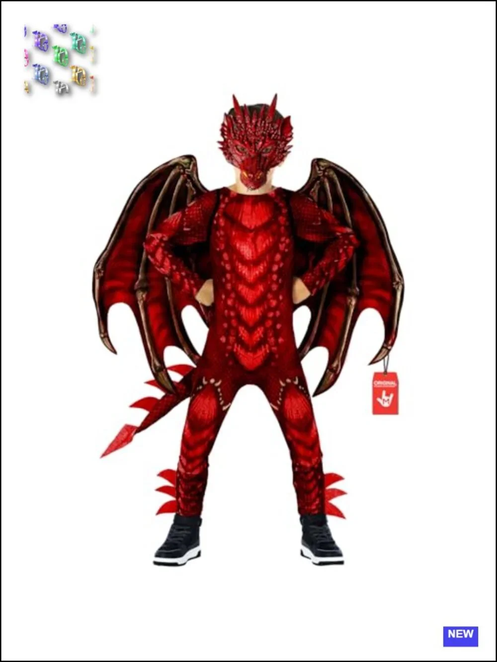 Kids Dragon Costume Boys with Wings Halloween Cosplay